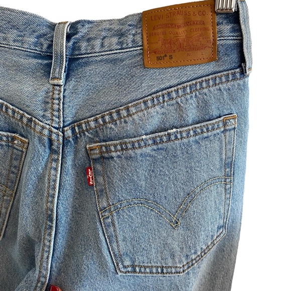 Levi’s 501 High Rise Skinny Jeans In Medium Blue Wash - Picture 10 of 15